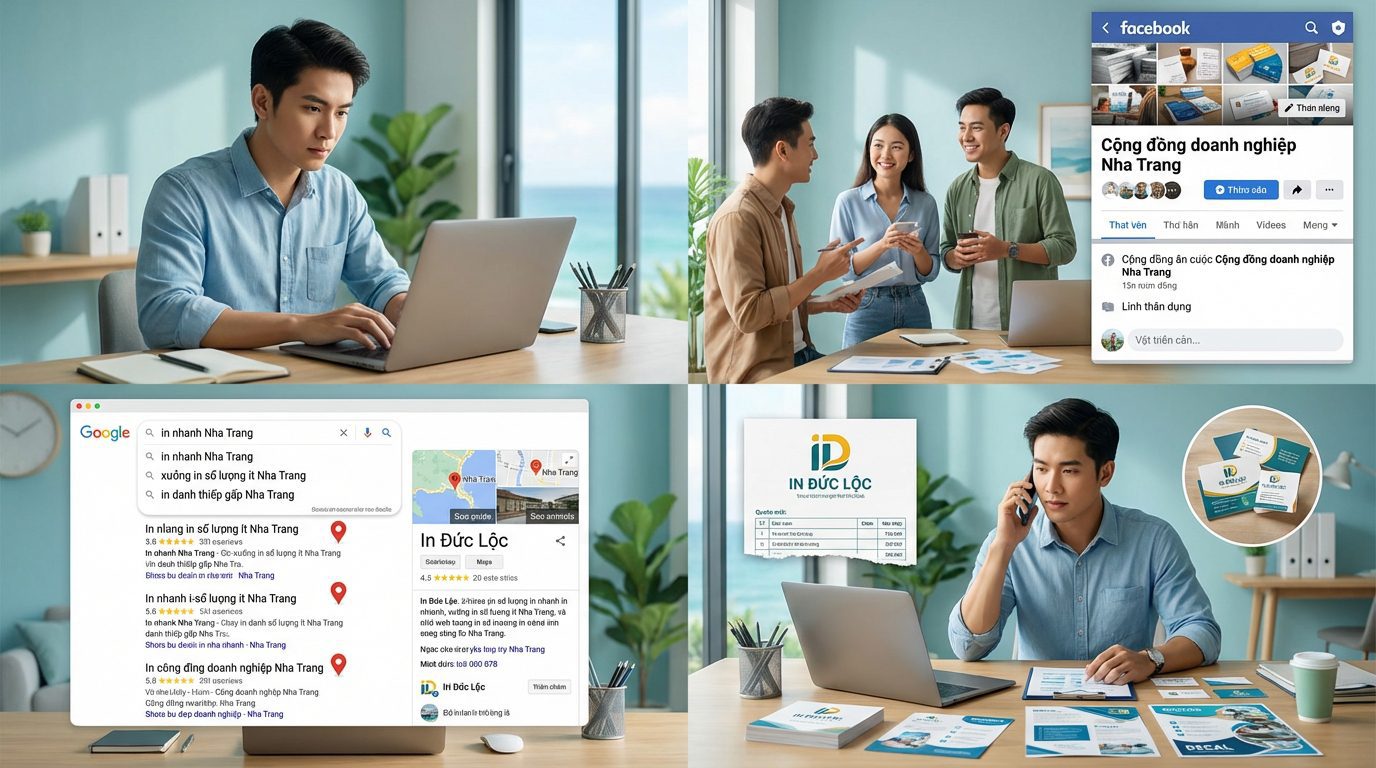 Làm thế nào để tìm xưởng in nhanh số lượng ít ở Nha Trang hiệu quả nhất?