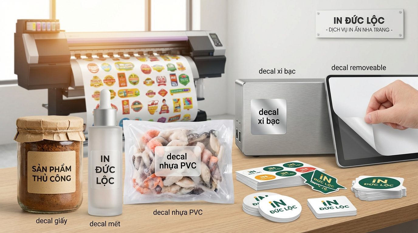 Những yếu tố cần cân nhắc khi chọn dịch vụ in tem decal lấy ngay tại Nha Trang?