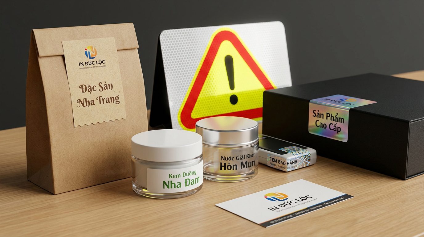 Các loại decal phổ biến và ứng dụng khi in số lượng nhỏ tại Nha Trang?