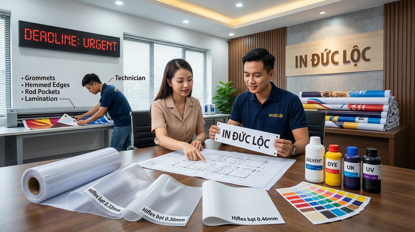Các yếu tố nào ảnh hưởng đến báo giá in bạt quảng cáo khổ lớn? Các yếu tố nào ảnh hưởng đến báo giá in bạt quảng cáo khổ lớn?
