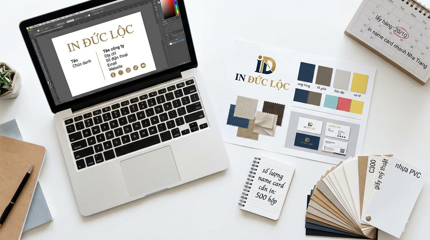 Cần chuẩn bị gì khi đặt in name card gấp Nha Trang?
