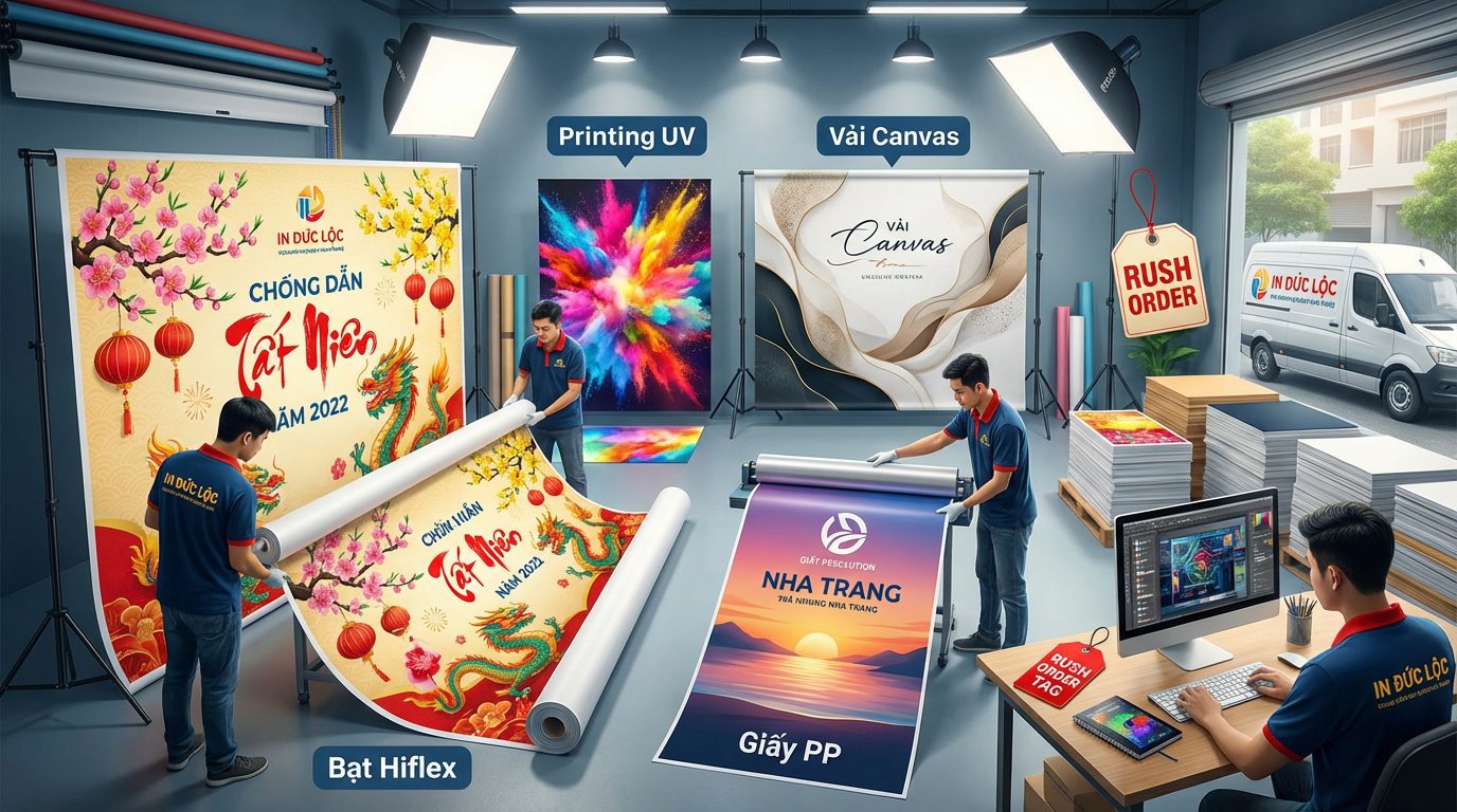 Giá in backdrop tất niên đẹp tại Nha Trang bao nhiêu là hợp lý?