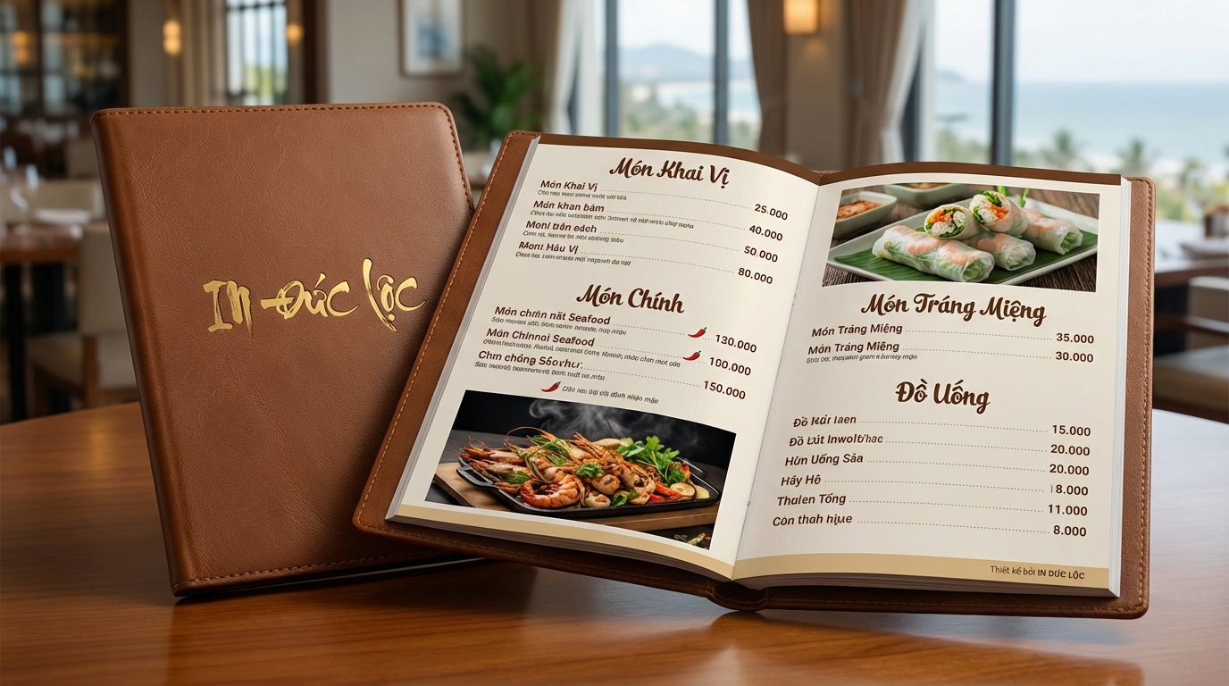 In Menu Nhà Hàng Đẹp Nha Trang Cần Lưu Ý Những Điều Gì Trong Thiết Kế?