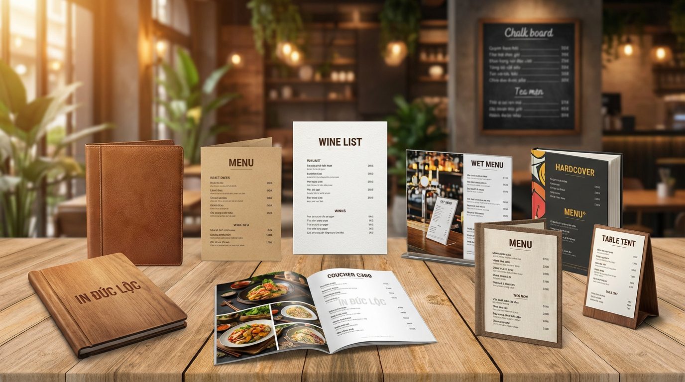 Làm Thế Nào Để Chọn Chất Liệu Và Kiểu Dáng Khi In Menu Nhà Hàng Đẹp Nha Trang?
