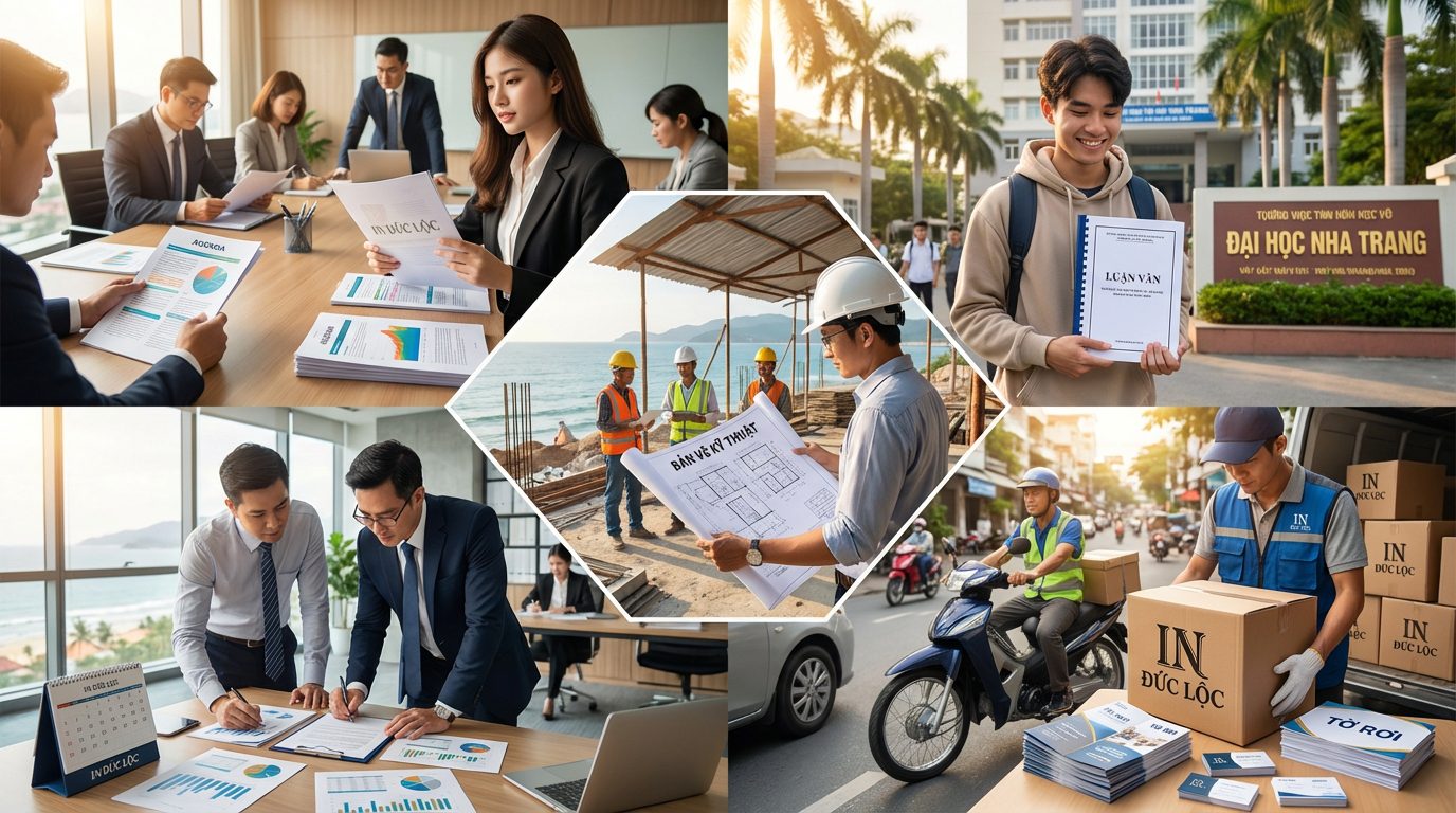 Những loại tài liệu nào thường cần in gấp và giao hàng tận nơi tại Nha Trang?