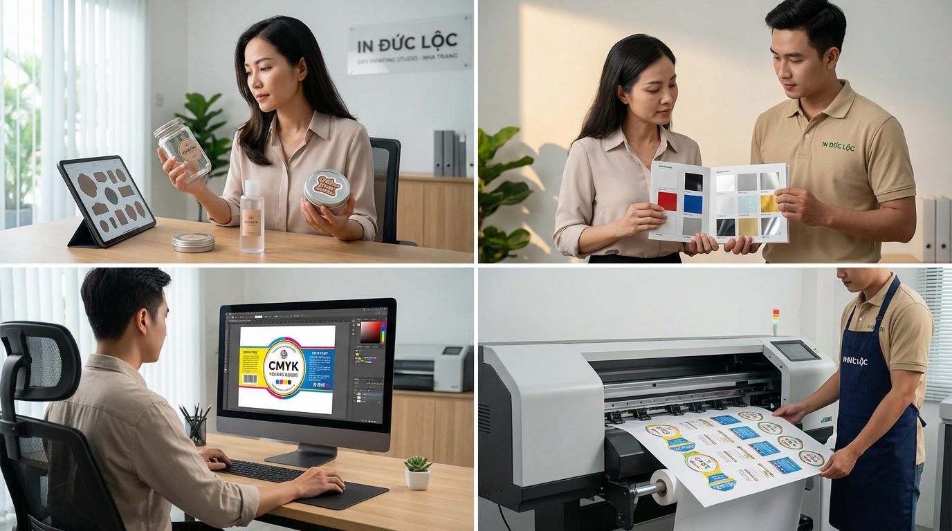 Quy trình làm thế nào để in decal số lượng ít Nha Trang hiệu quả nhất?