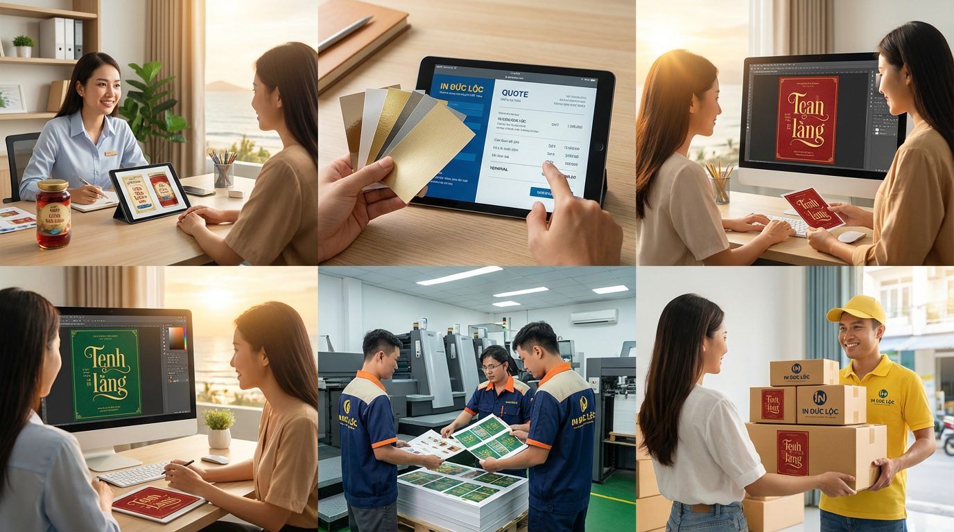 Quy trình làm việc hiệu quả với xưởng in tem nhãn ở Nha Trang như thế nào?