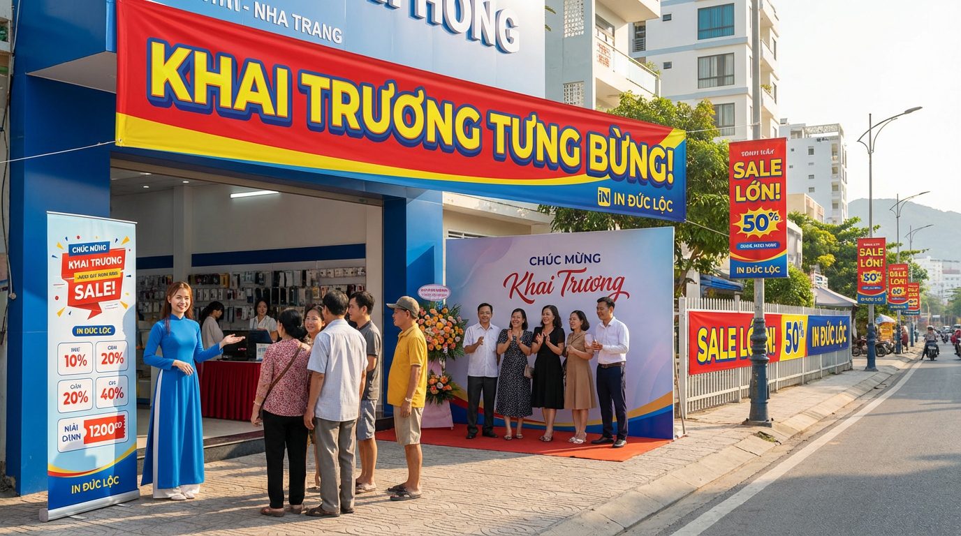 Các Loại Bạt Quảng Cáo Khai Trương Phổ Biến Nhất Ở Nha Trang Là Gì? Các Loại Bạt Quảng Cáo Khai Trương Phổ Biến Nhất Ở Nha Trang Là Gì?
