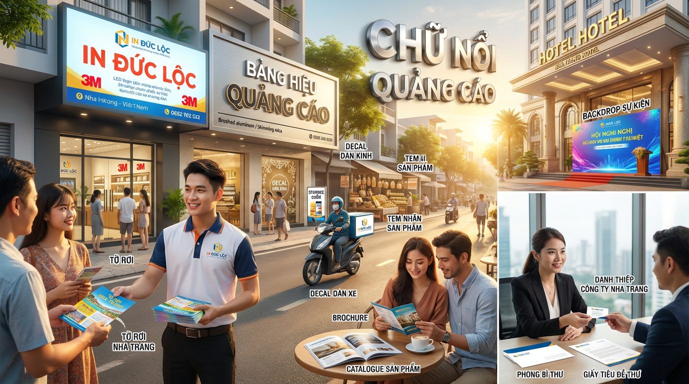 Các Loại Hình In Ấn Quảng Cáo Phổ Biến Tại Nha Trang Mà Chúng Tôi Cung Cấp LàGì?