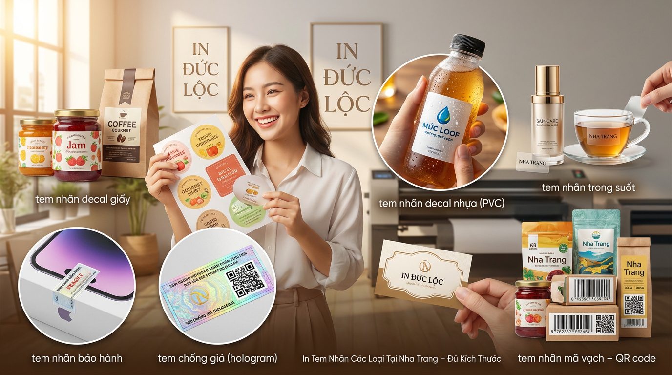 Các loại tem nhãn phổ biến nào bạn có thể 