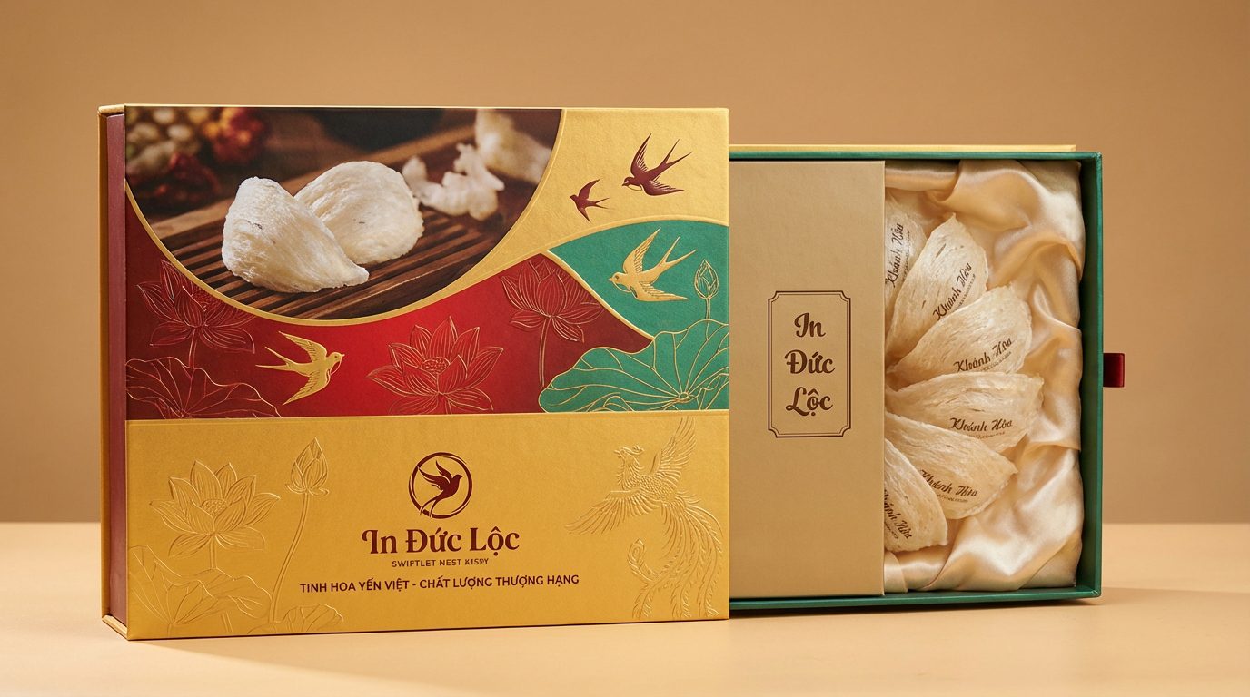 Các yếu tố thiết kế nào giúp bao bì yến sào trở nên sang trọng?