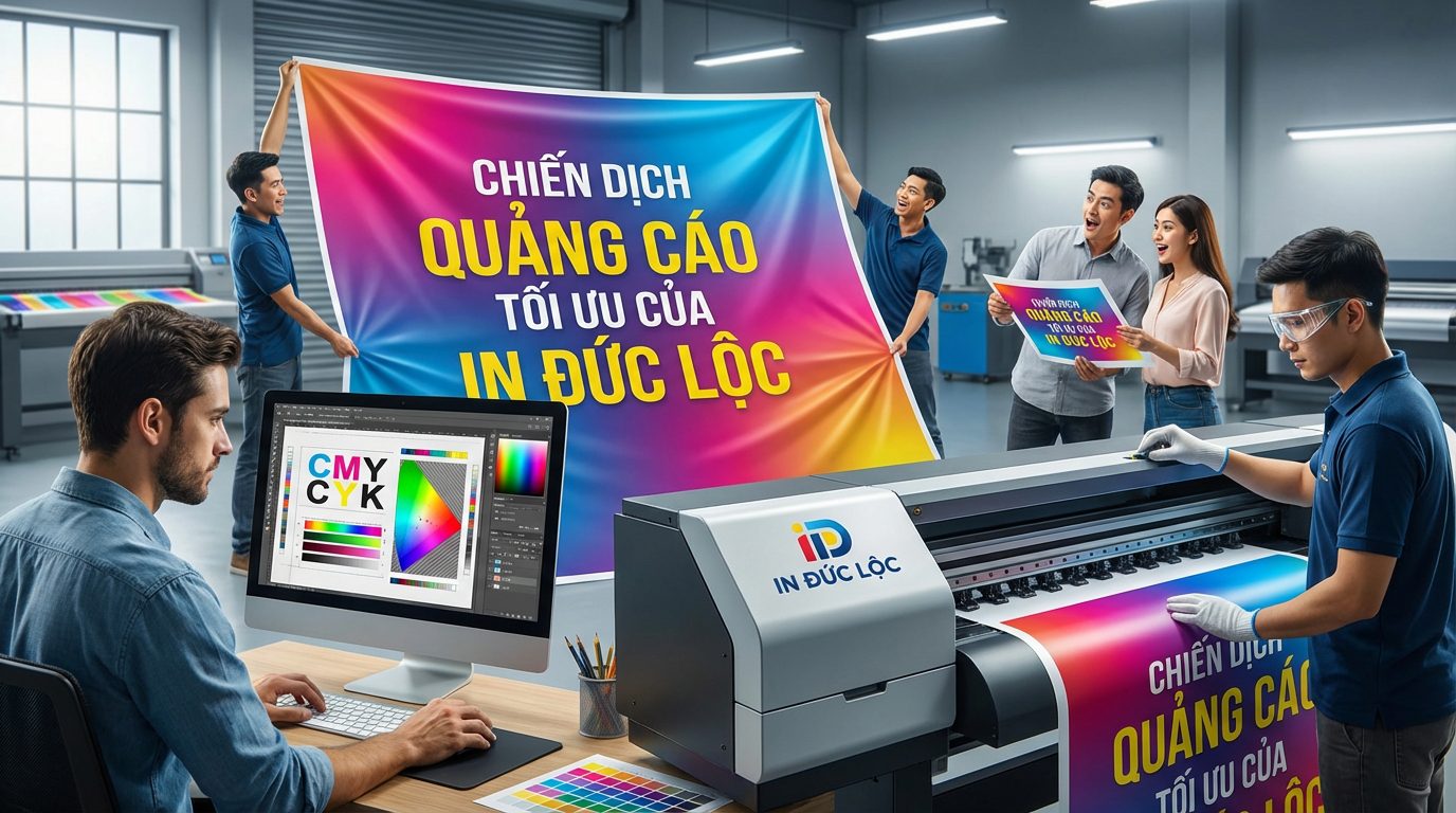 Làm thế nào để đảm bảo màu sắc chuẩn và sống động khi in bạt Hiflex khổ lớn?