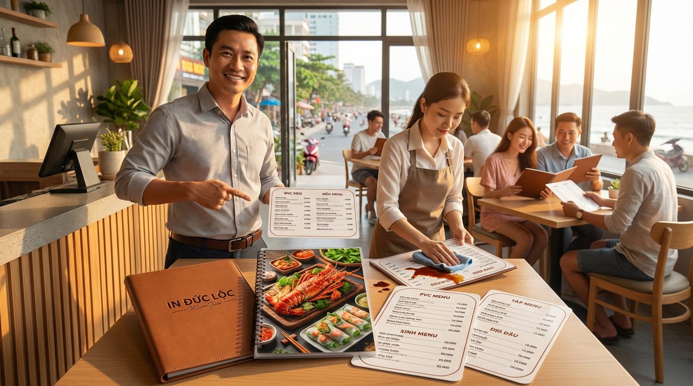 Lợi ích vượt trội của menu nhựa PVC mang lại là gì?