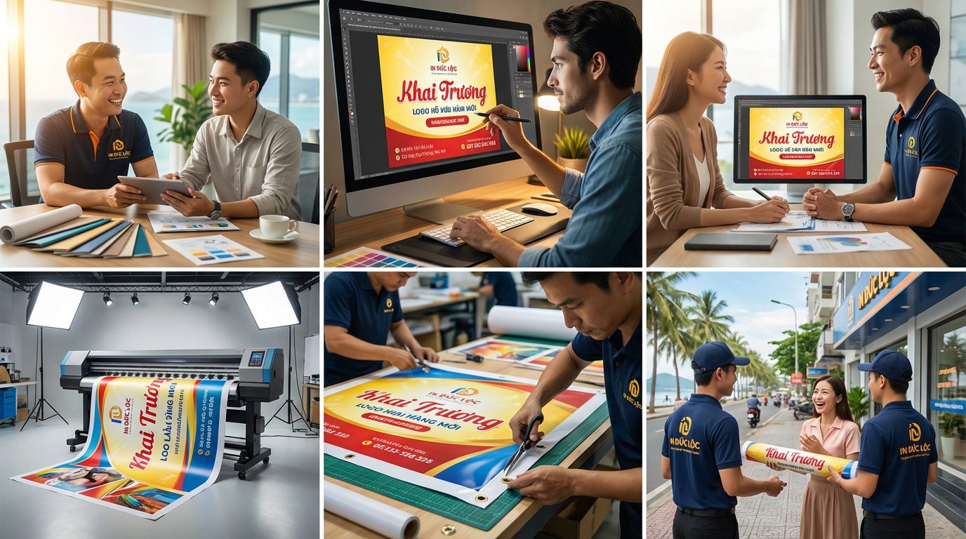 Quy Trình In Bạt Quảng Cáo Khai Trương Tại Nha Trang Diễn Ra Như Thế Nào? Quy Trình In Bạt Quảng Cáo Khai Trương Tại Nha Trang Diễn Ra Như Thế Nào?
