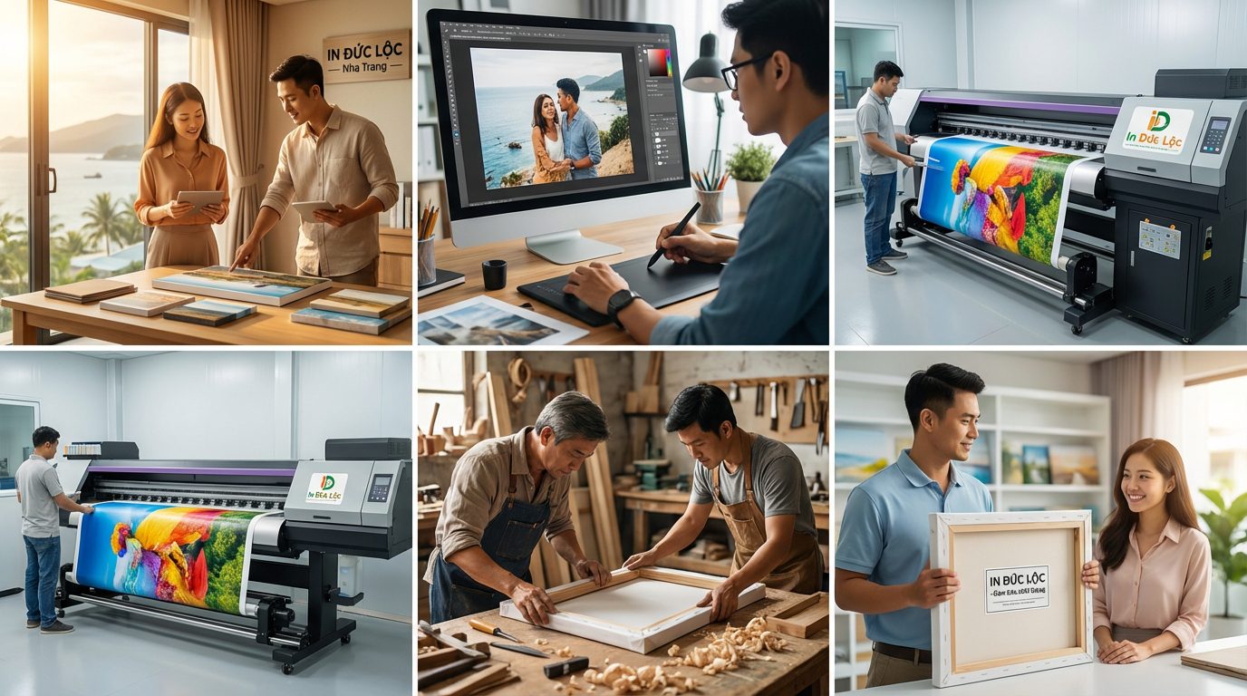 Quy Trình In Tranh Canvas Theo Yêu Cầu Tại Nha Trang Diễn Ra Như Thế Nào?