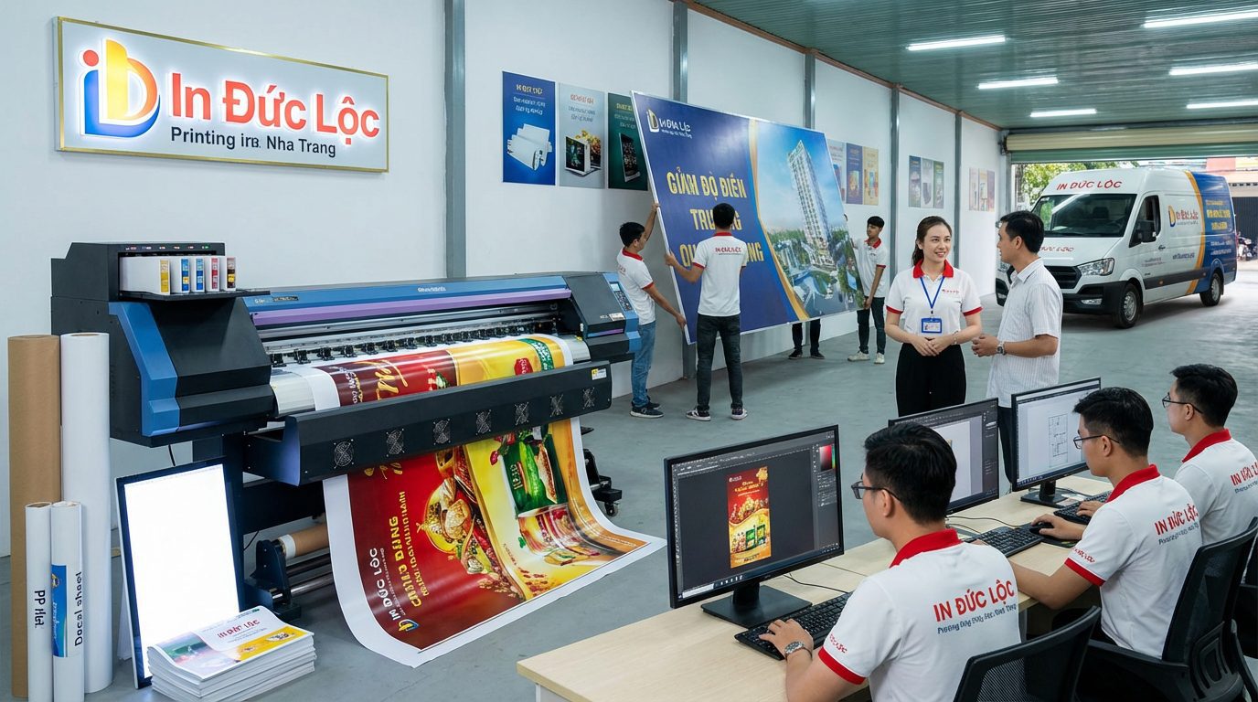 Dịch vụ in poster quảng cáo khổ lớn tại Nha Trang của Đức Lộc có gì nổi bật?