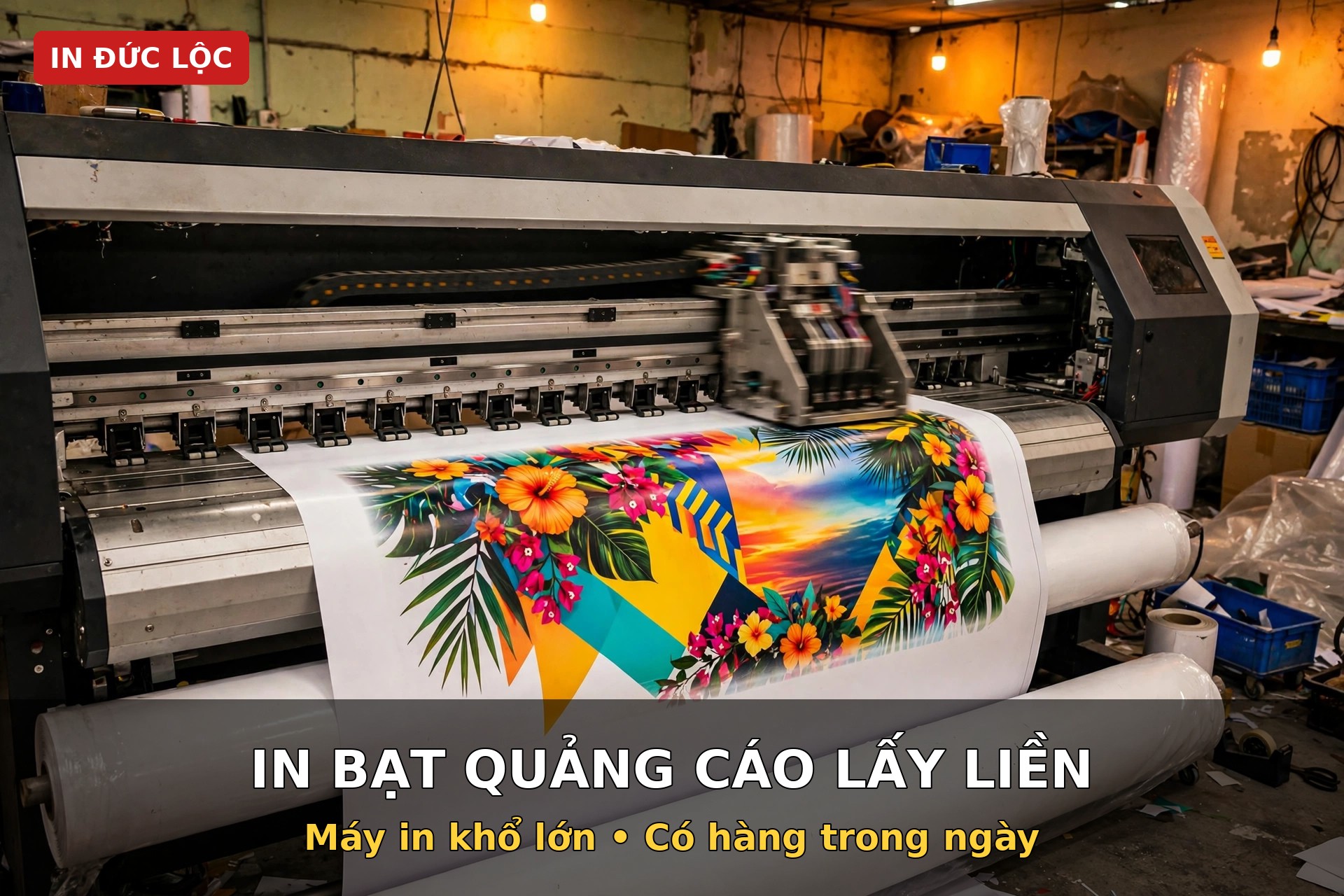 in bạt quảng cáo lấy liền Nha Trang - máy in khổ lớn