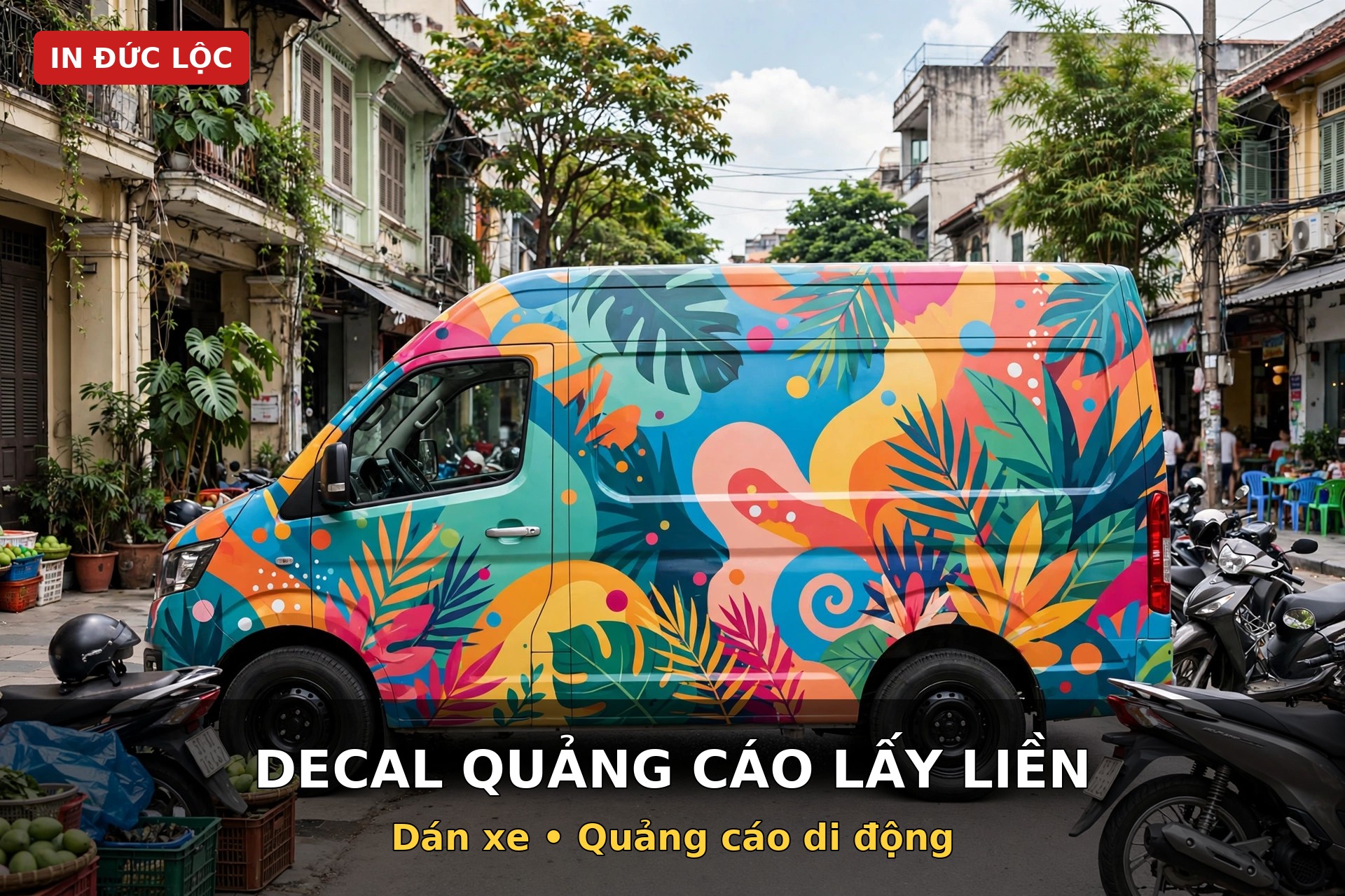in decal dán xe quảng cáo Nha Trang
