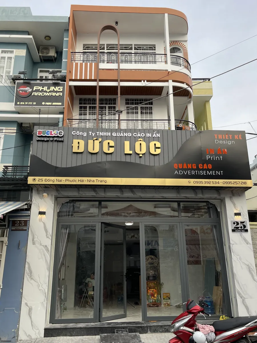 Mặt tiền In Đức Lộc tại 25 Đồng Nai, Nha Trang